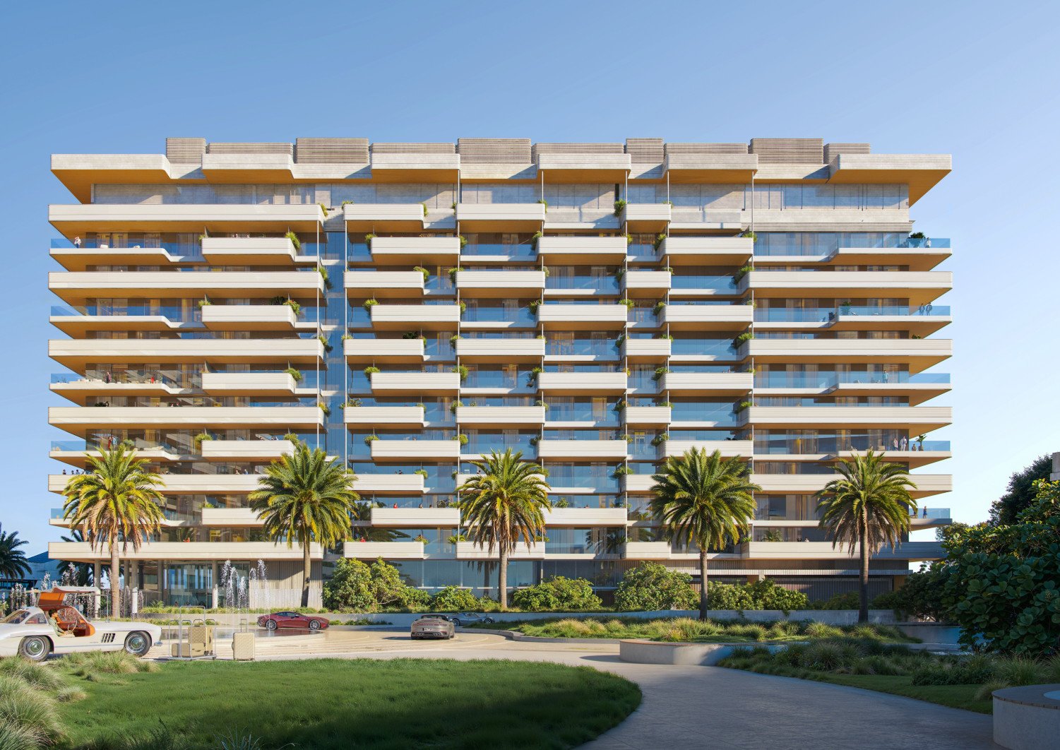 Juman 3 Luluat Al Raha waterfront architecture featuring contemporary residential design and premium marina-side luxury living in Abu Dhabi.