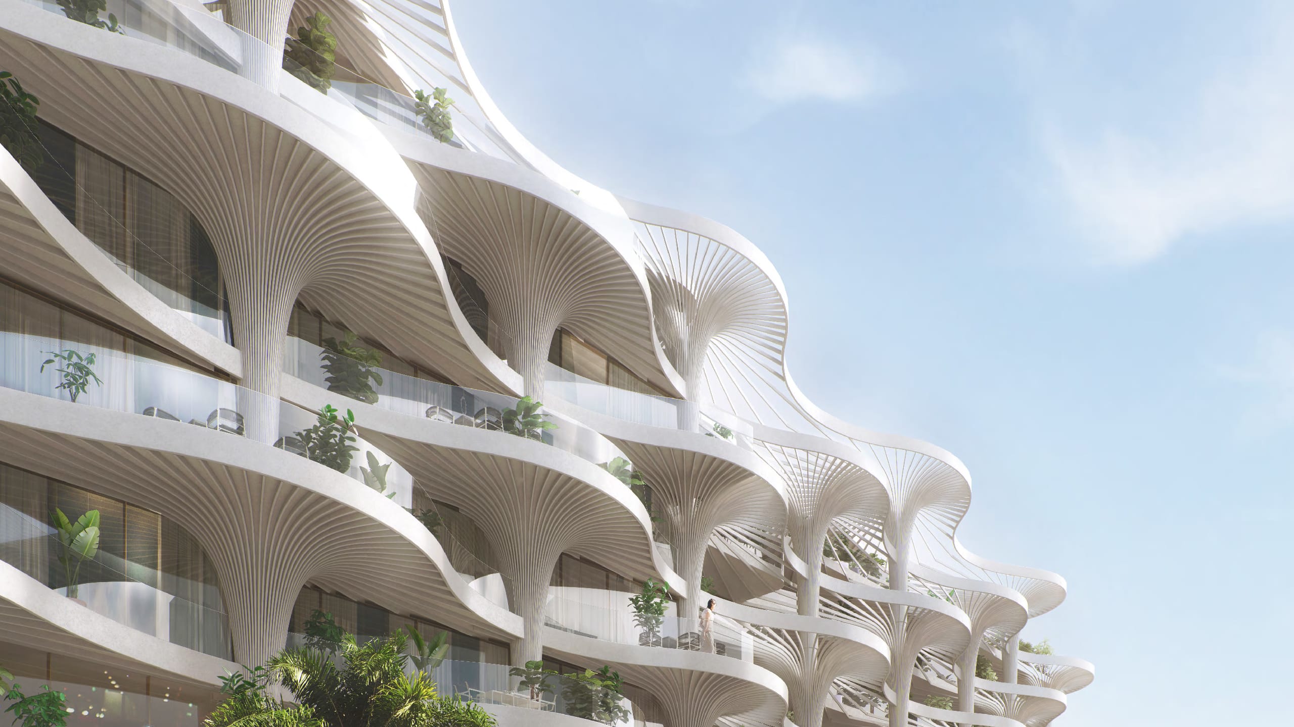 Mamsha Palm Saadiyat Island 360 virtual tour image with sea view apartments and luxury beachfront community.